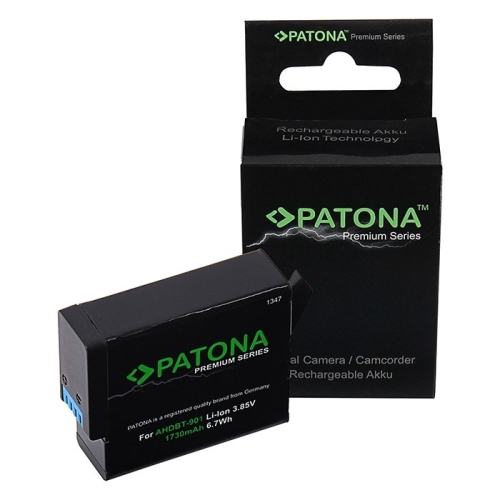 PATONA Premium Bateria p/ GoPro HERO 9/10 - 1730mAh